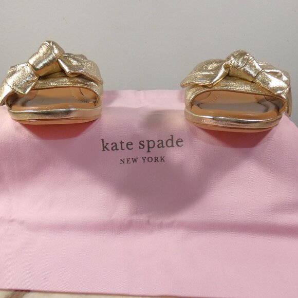 Kate Spade New York Lilah Sandals Pale Gold 8.5 B (M) - Picture 7 of 9